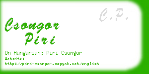 csongor piri business card